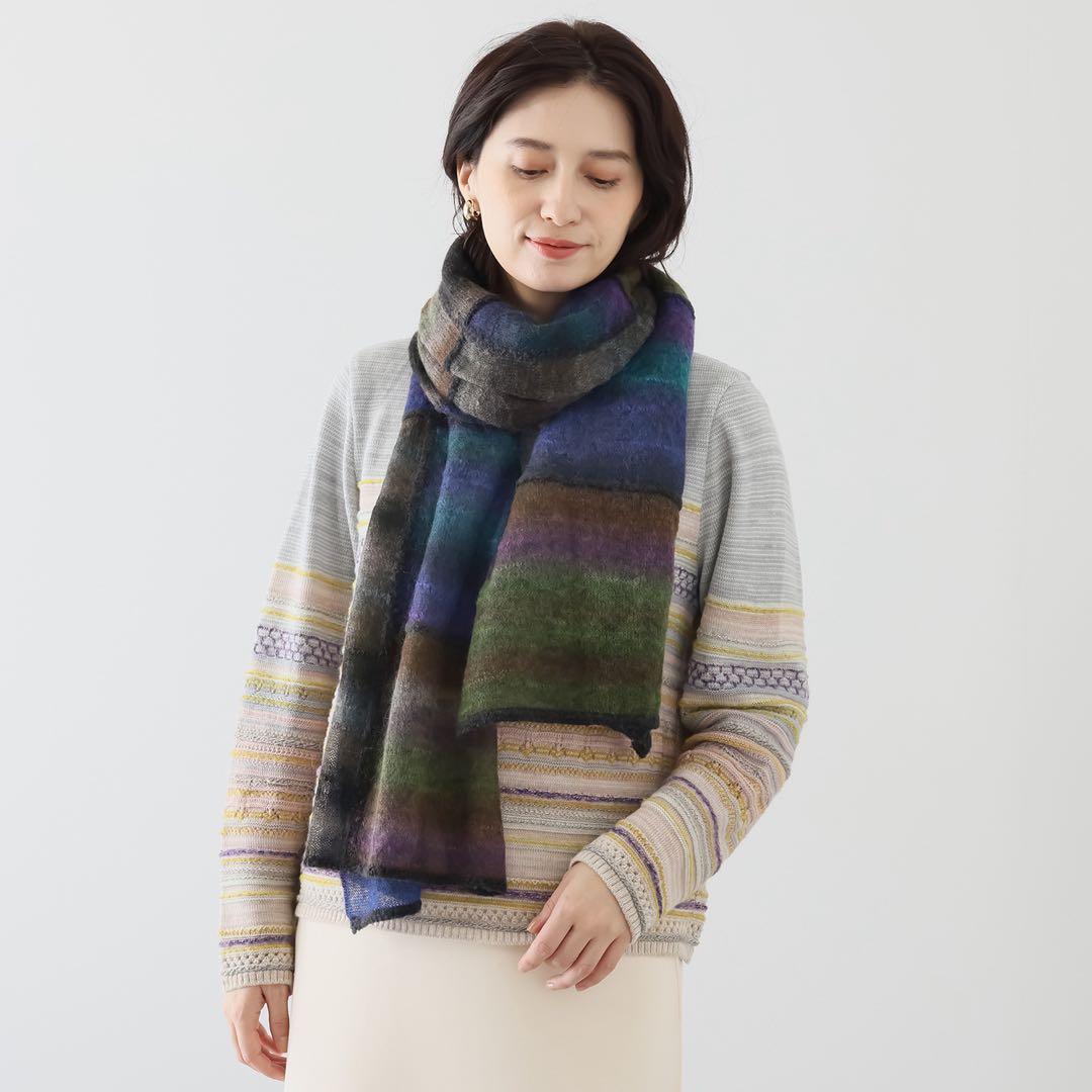 まめだいふく 佐藤繊維　イイネス　モヘヤストール　新品