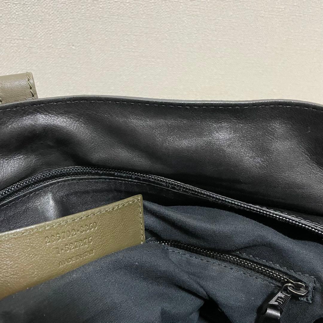 《美品》BALENCIAGA（バレンシアガ） ボストンバッグ ネイビー×カーキ