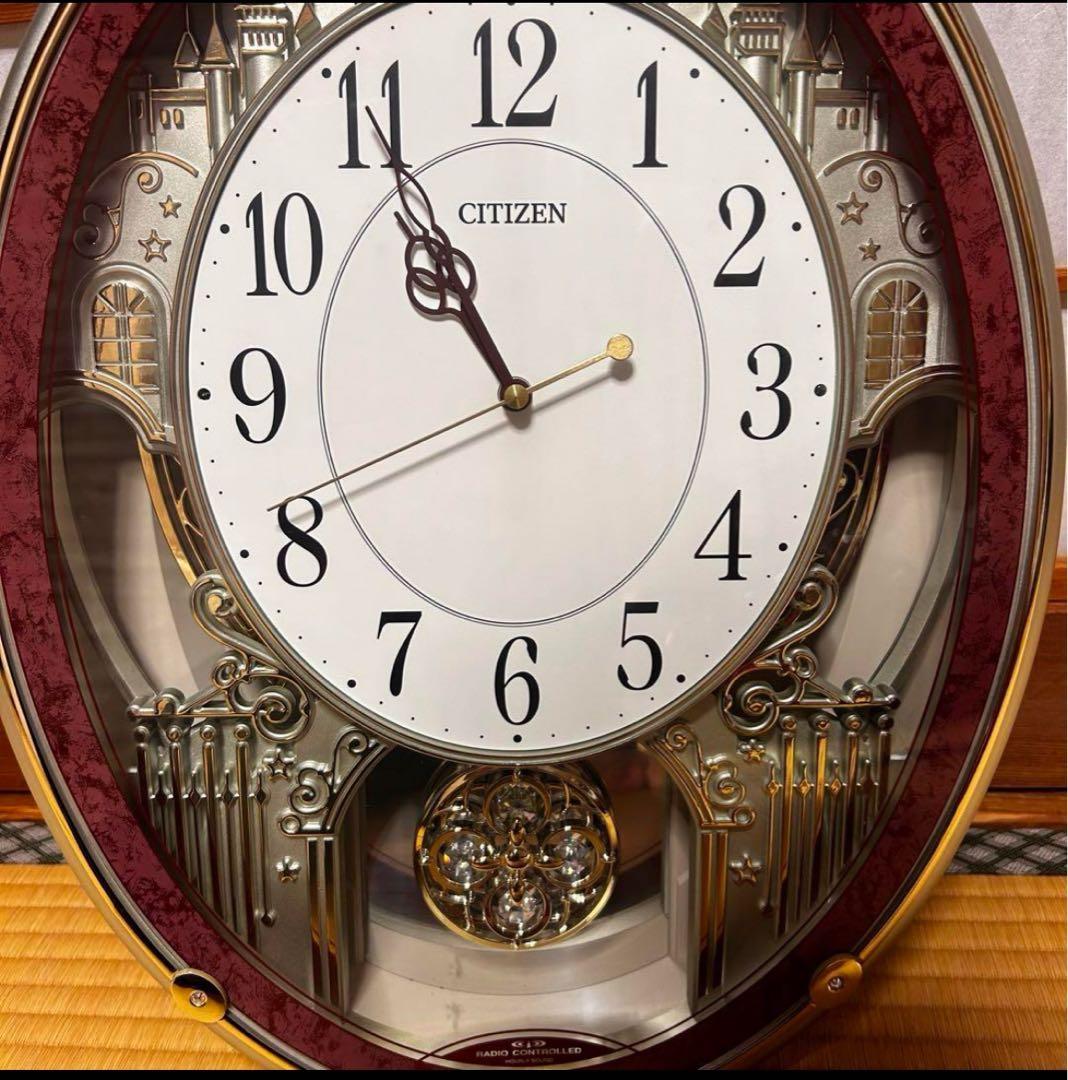 【極美品】CITIZEN シチズン パルミューズプラウド 壁掛け 電波時計