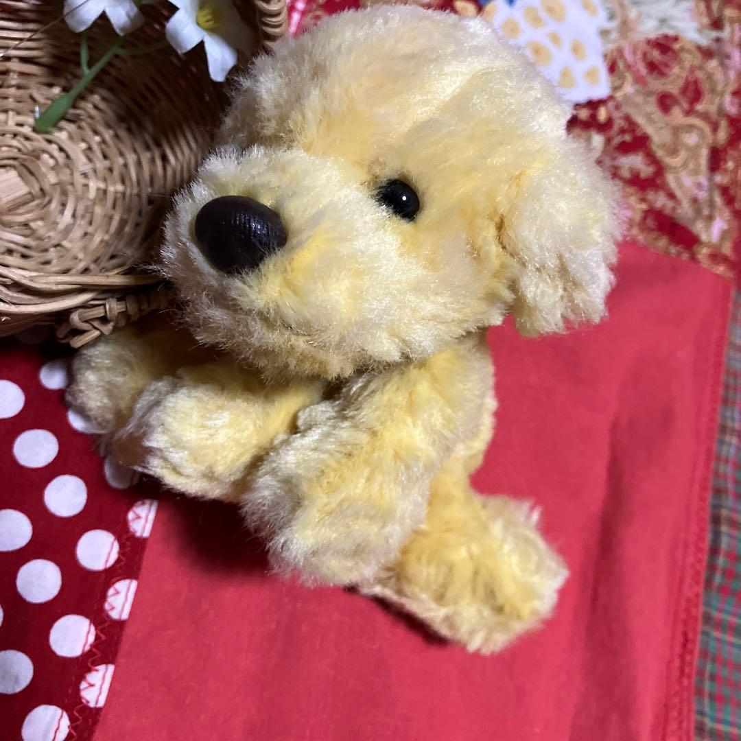 como&rayぬいぐるみ　レトリー　イエロー　レトロぬいぐるみ犬　クタクタ