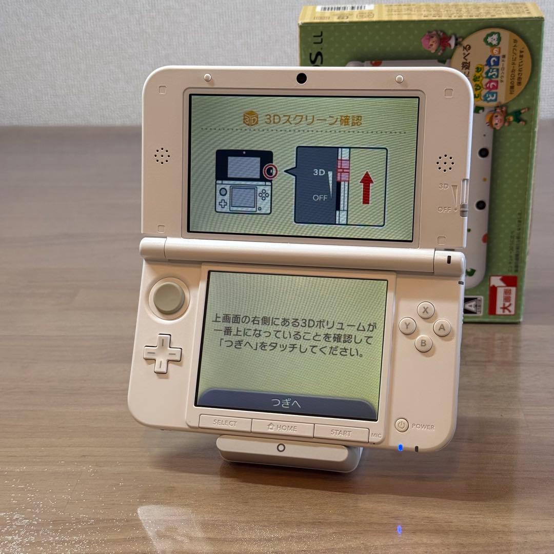 4-314 ニンテンドー3DS LL どうぶつの森パック 箱付き