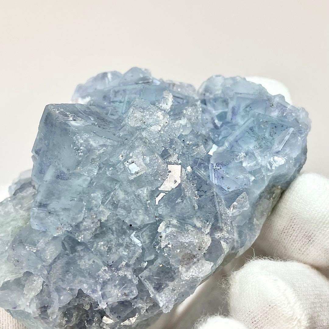 ブルー　フローライト　蛍石　クォーツ　水晶　鉱物標本　原石　天然石　ストーン