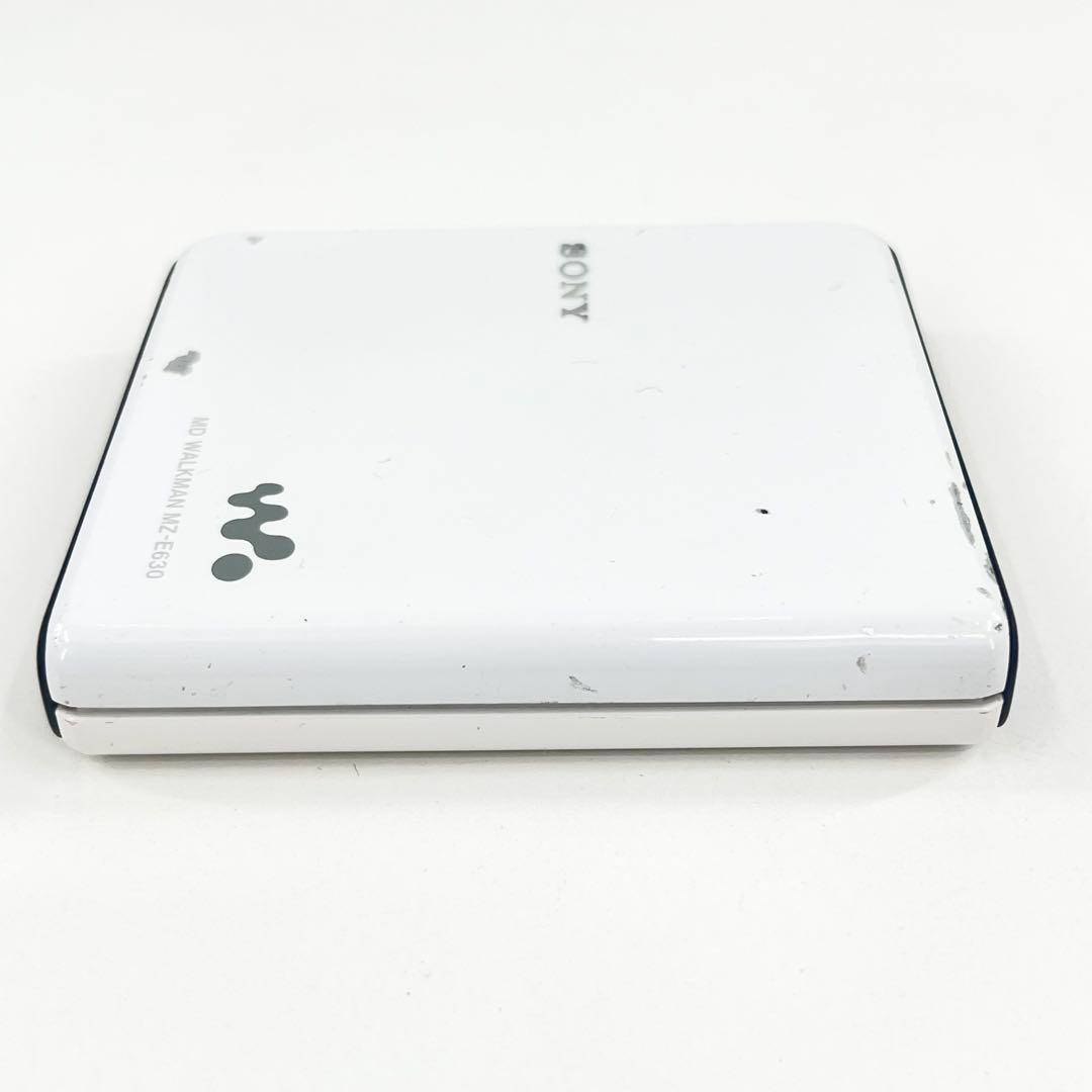 完動品 SONY MZ-E630 MDウォークマン ホワイト リモコン付き