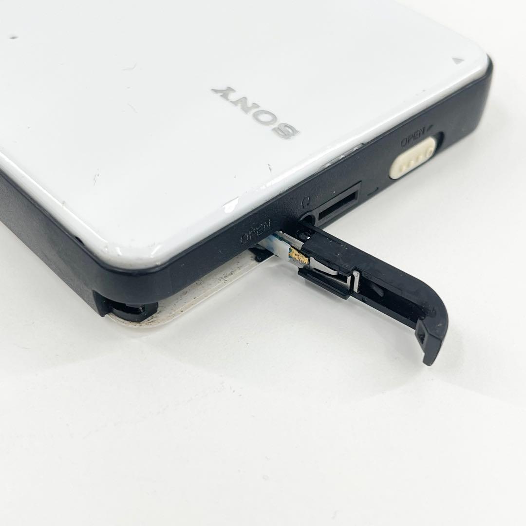 完動品 SONY MZ-E630 MDウォークマン ホワイト リモコン付き