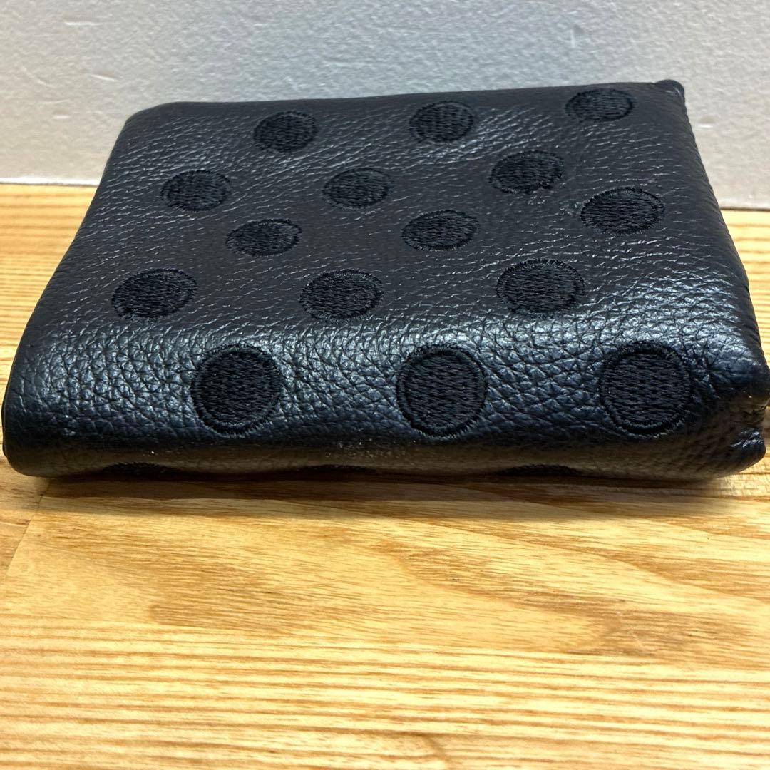 極美品 ★ ear PAPILLONNER イアパピヨネ ドット 二つ折り財布