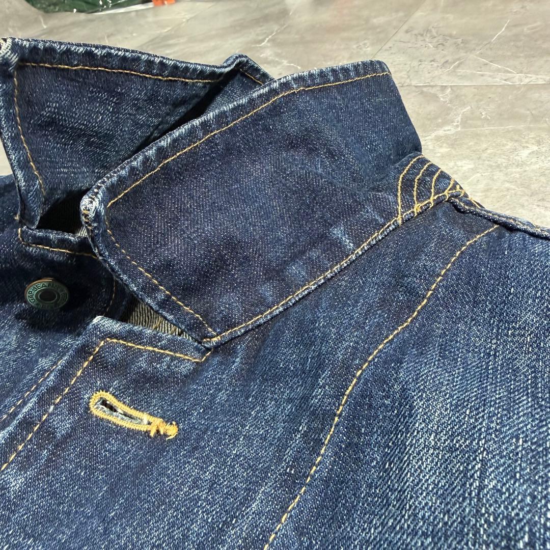 90s 00s OLD GAP デニム カバーオール チョアジャケット 濃紺