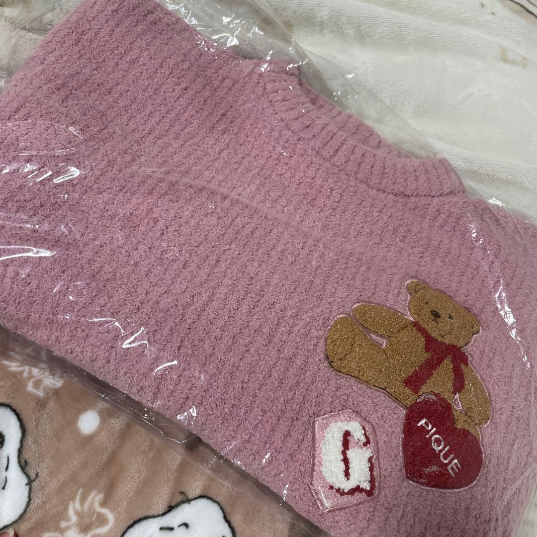 ジェラピケ　ベビモコベアさがらプルオーバー&ショートパンツセット