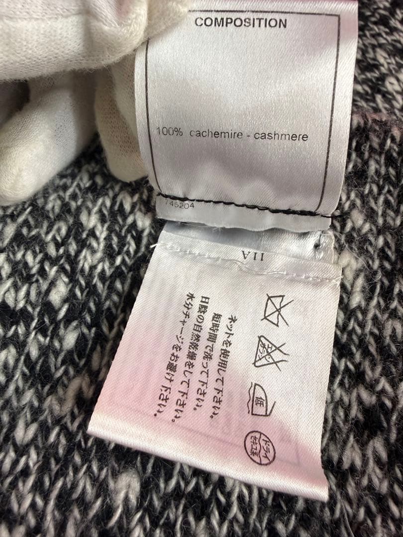 CHANEL シャネル　2005AW ダブルカメリアココマーク　カシミアマフラー