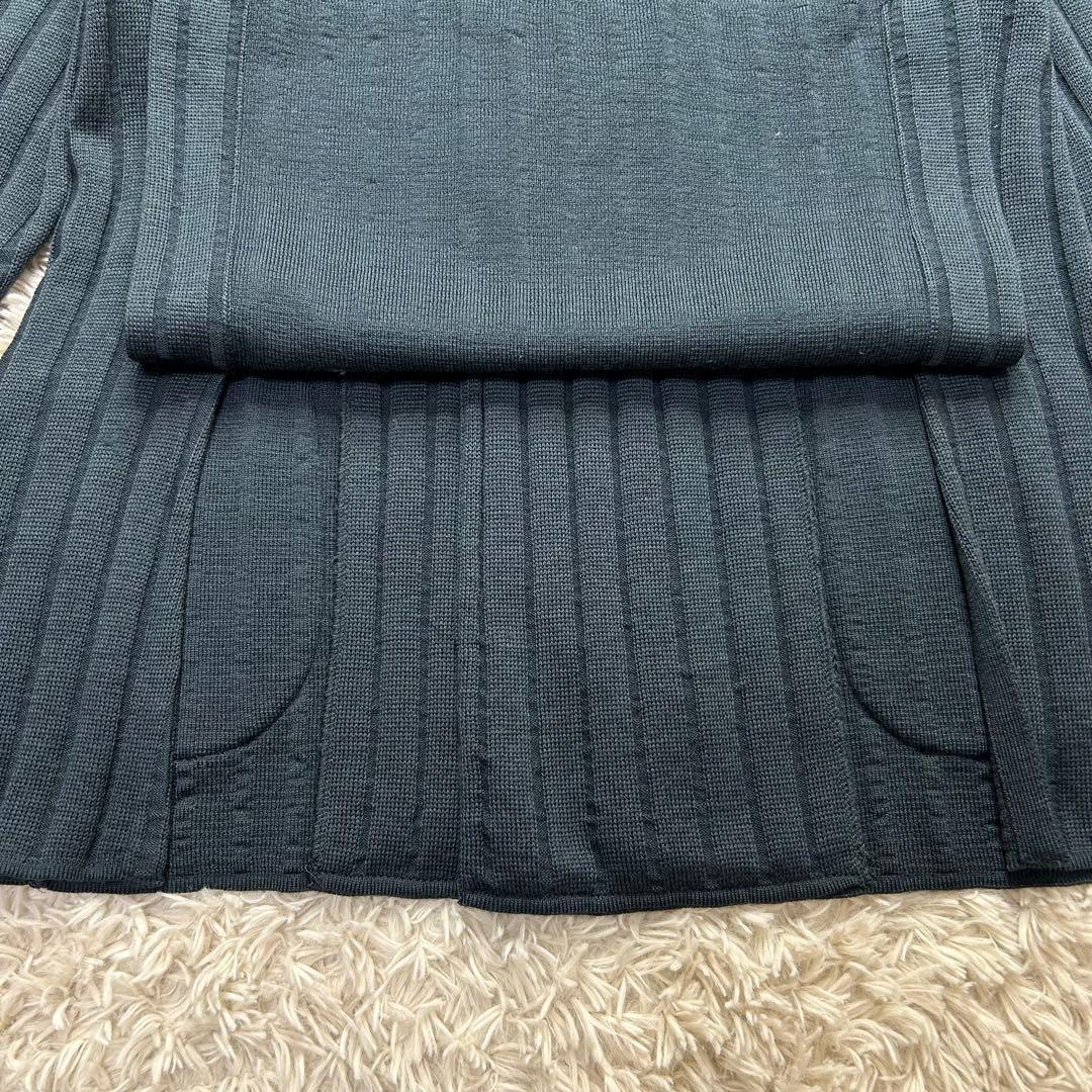 【美品】LARDINI ラルディーニ　ダブル ニット ジャケット ブートニエール