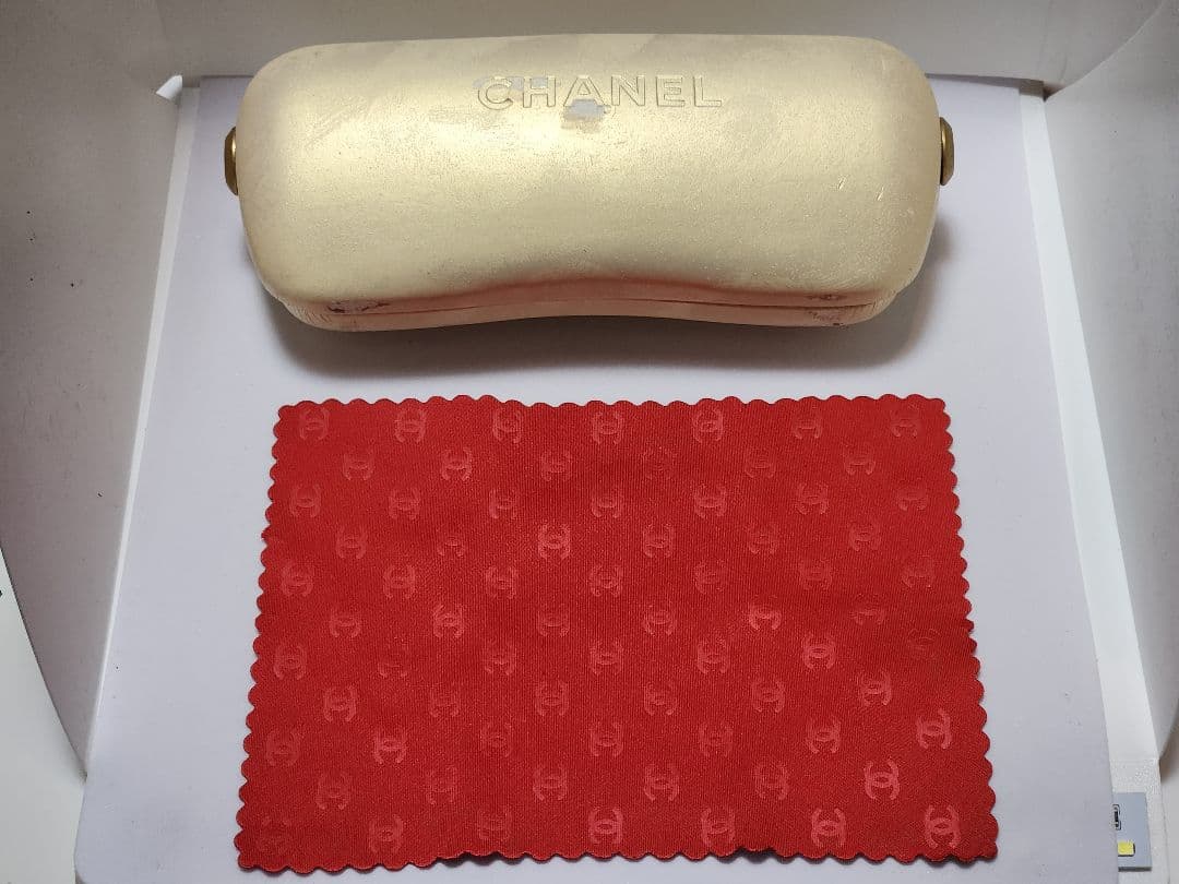CHANEL.オレンジグラデーション ラインストーン　サングラス シャネル