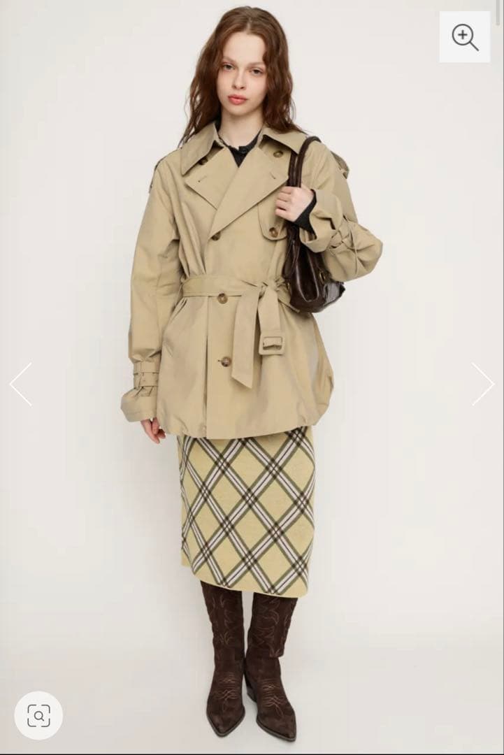 BALLOON TRENCH コート ベージュ