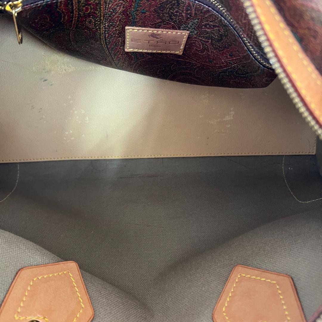 《美品》ETRO エトロ ペイズリー柄 ボストンバック