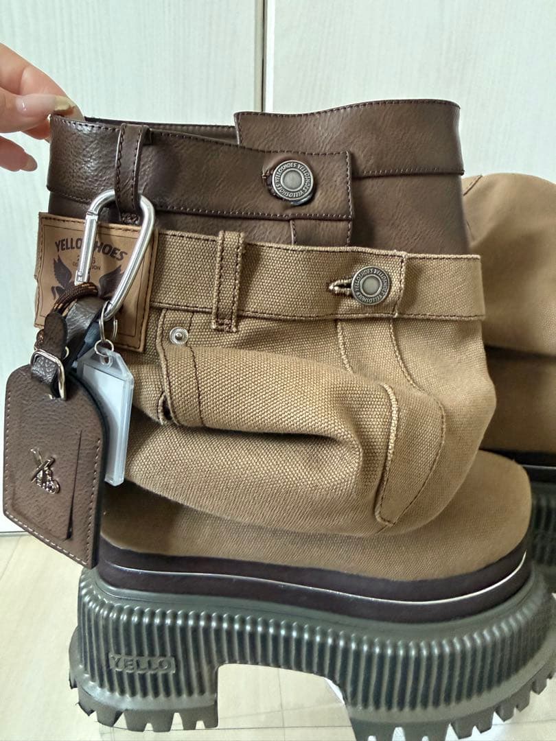 YELLO SOILPLATFORM SHORT BOOTS厚底ブーツ