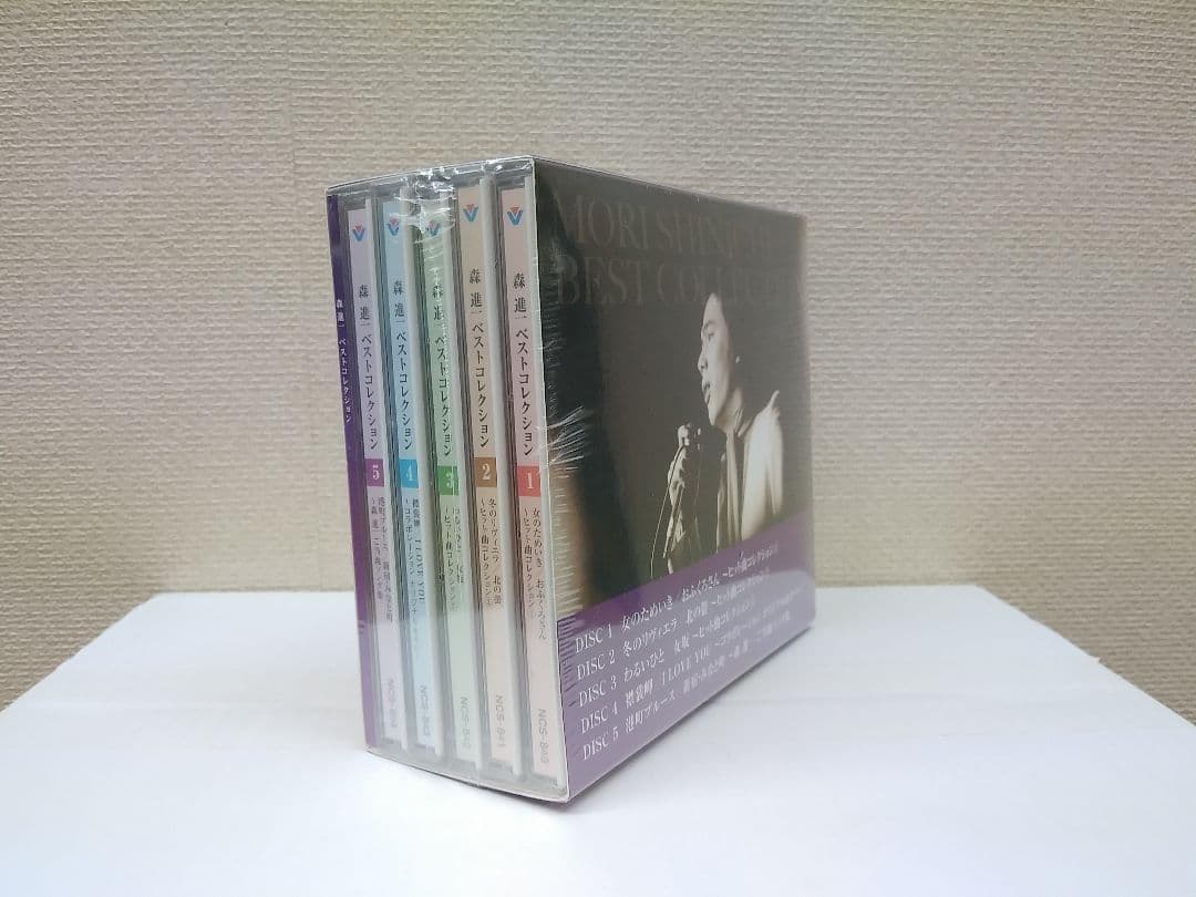 送料込 未開封新品 森 進一 ベストコレクション CD-BOX入り CD5枚組
