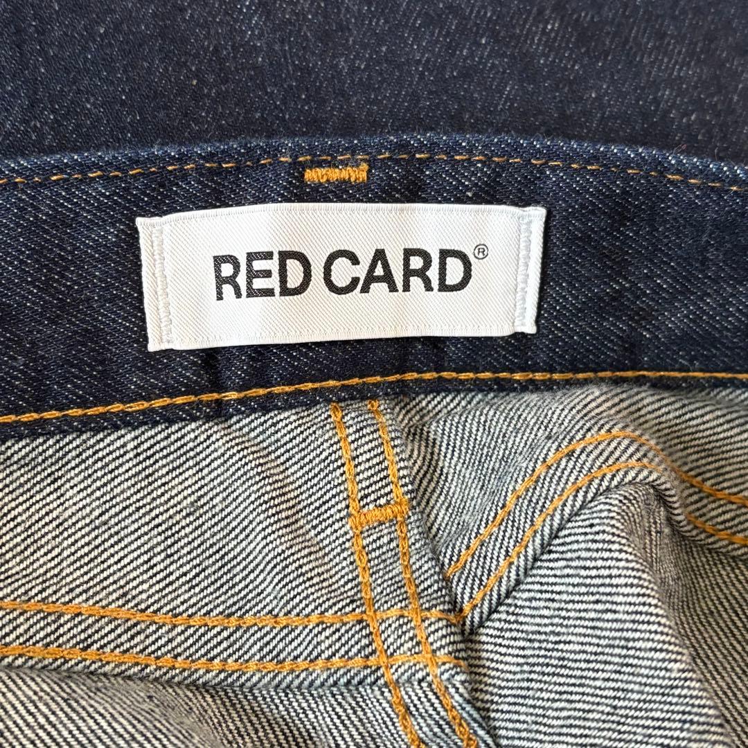 red card ストレート ワイド デニム インディゴ 23