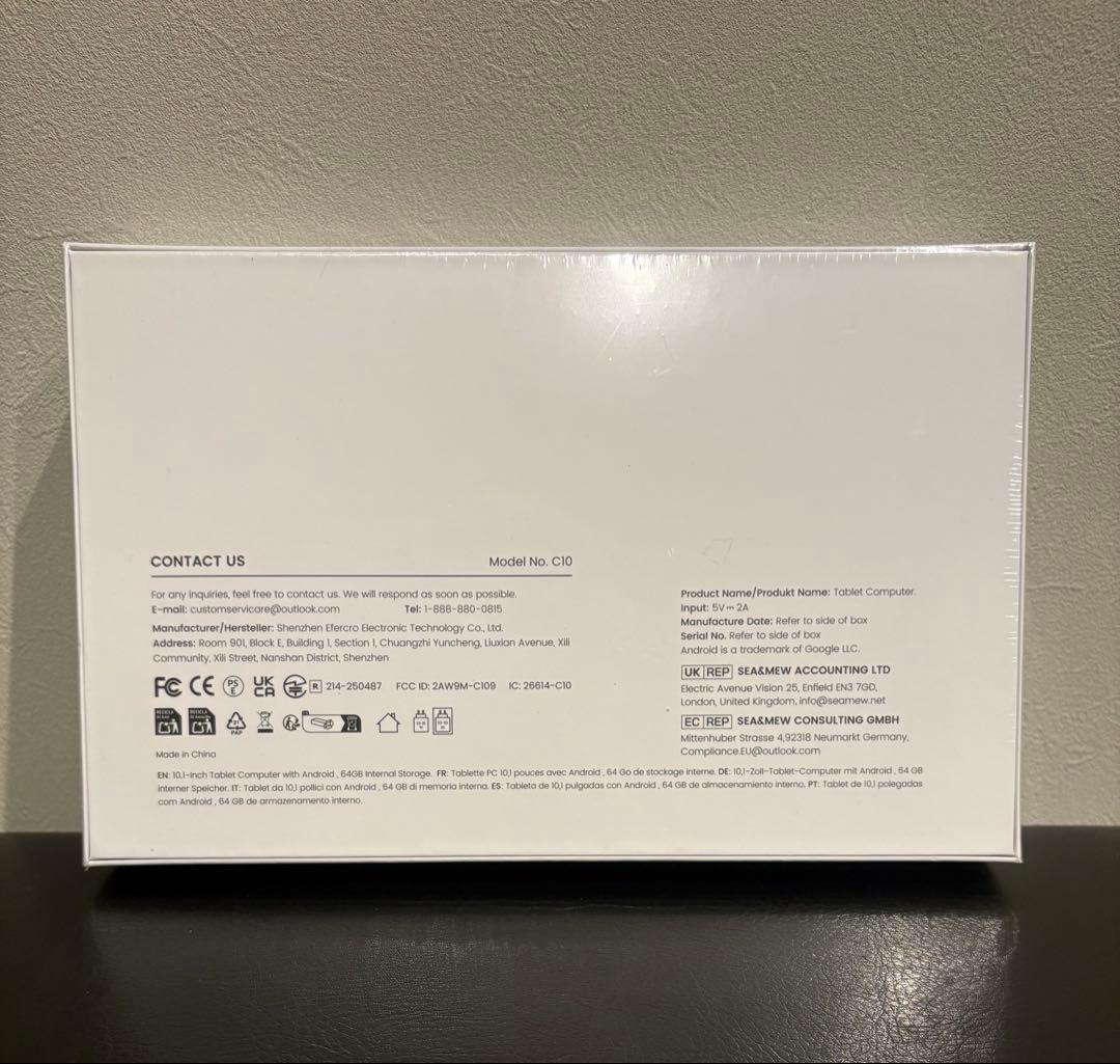 10インチ タブレット android 15 20GB+64GB+1TB拡張