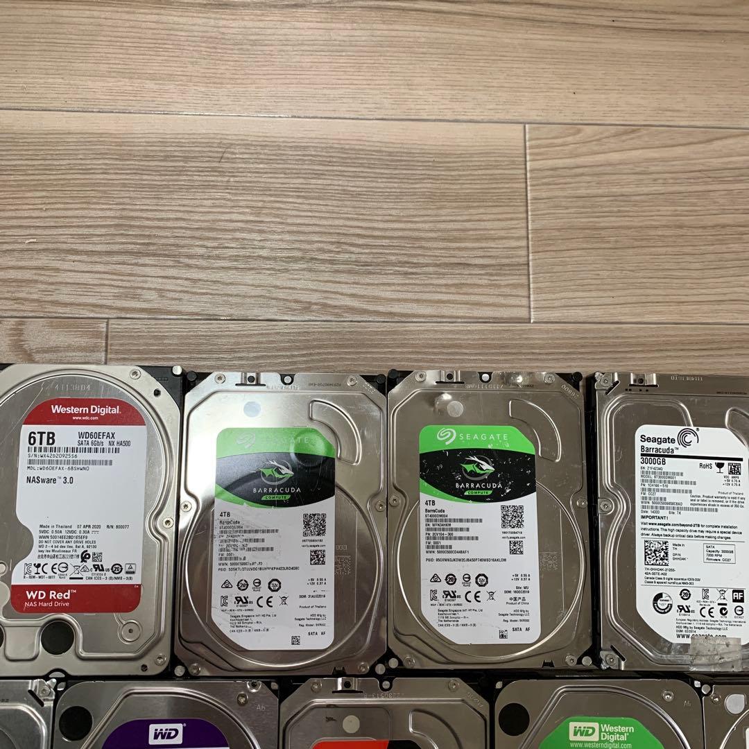 HDD まとめ売り 6TB/4TB/3TB/2TB/1TB 計13台 ジャンク