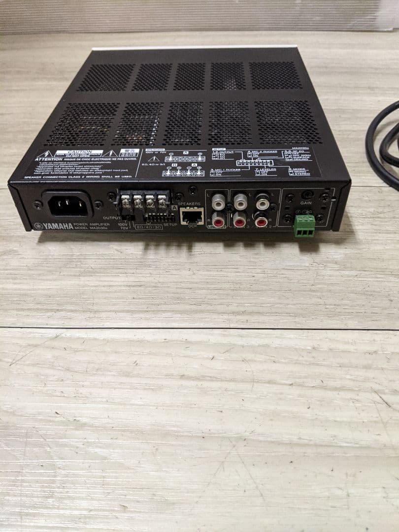 YAMAHA ヤマハ パワーアンプ MA2030a 業務用アンプ 30W
