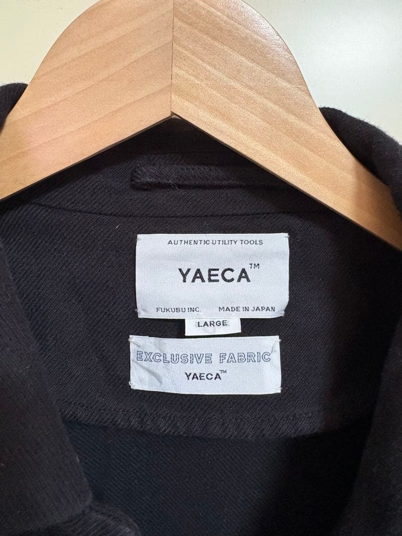 YAECA ブラック カバーオール Lサイズ