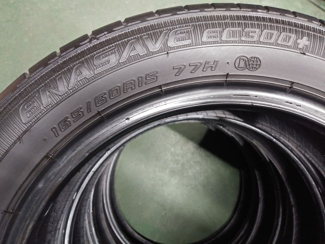 165/60R15　ダンロップ　エナセーブ　EC300+　夏タイヤ　4本