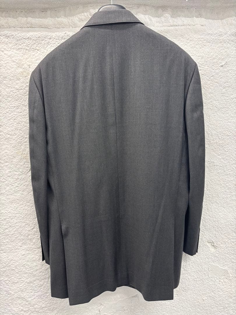 【美品】LANVIN ランバン ダブル テーラードジャケット ダークグレー