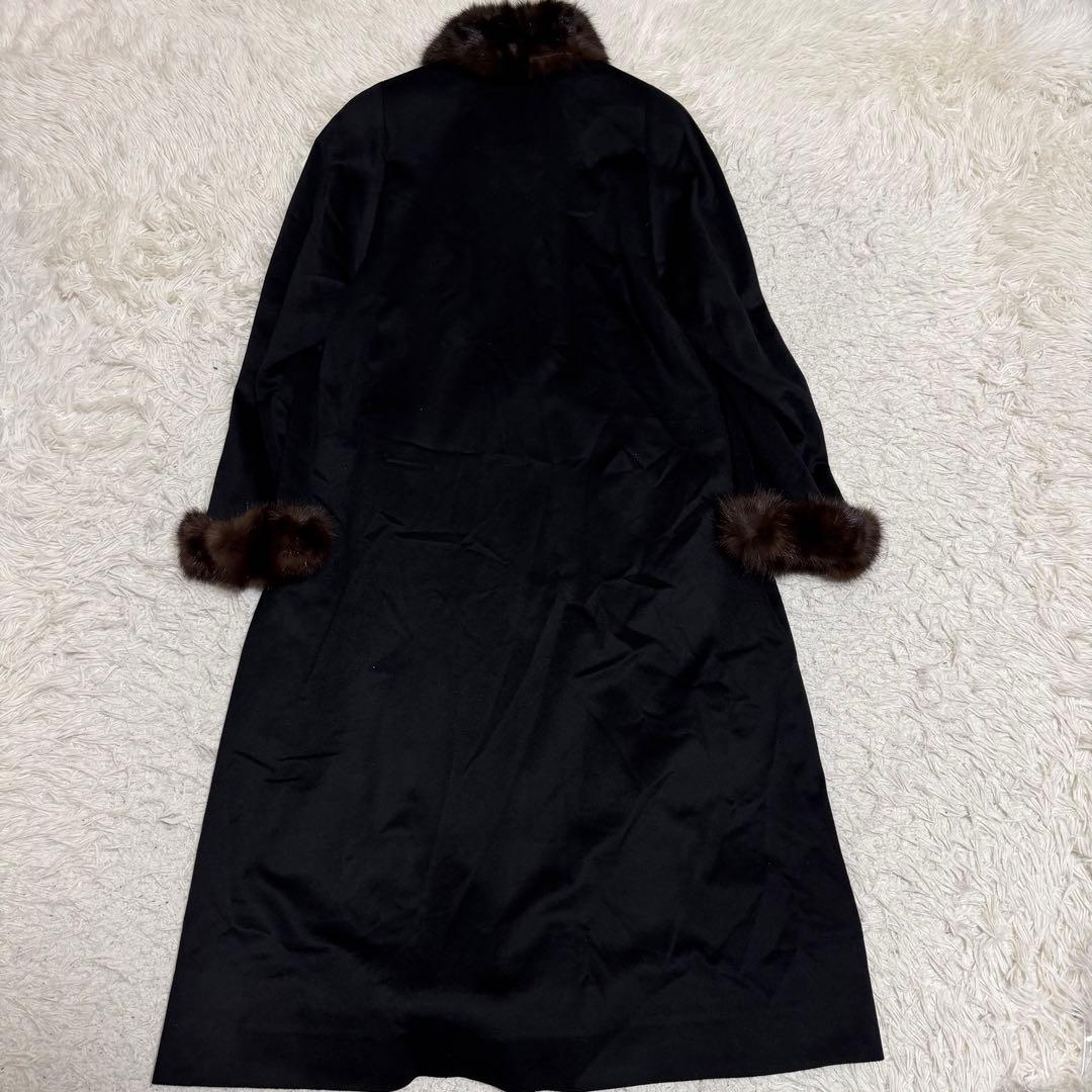 最高級極美品　XLサイズ相当　カシミヤ100% ロシアンセーブル　ピアチェンツァ