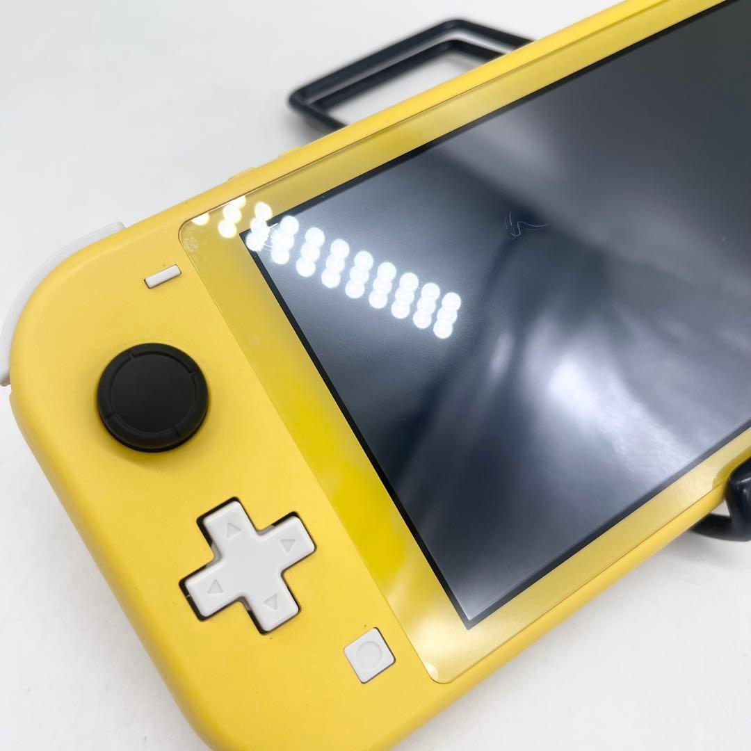 【液晶美品】Switch Lite イエロー 本体 動作良好 スティックカバー付
