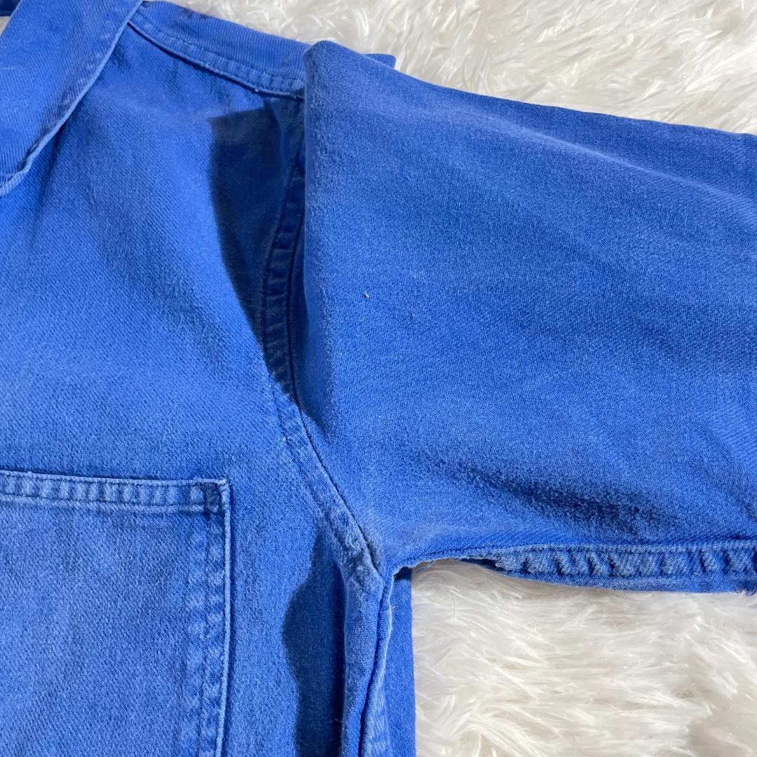 80s 90s CHARVET フレンチワークジャケット 青 42 ユニセックス