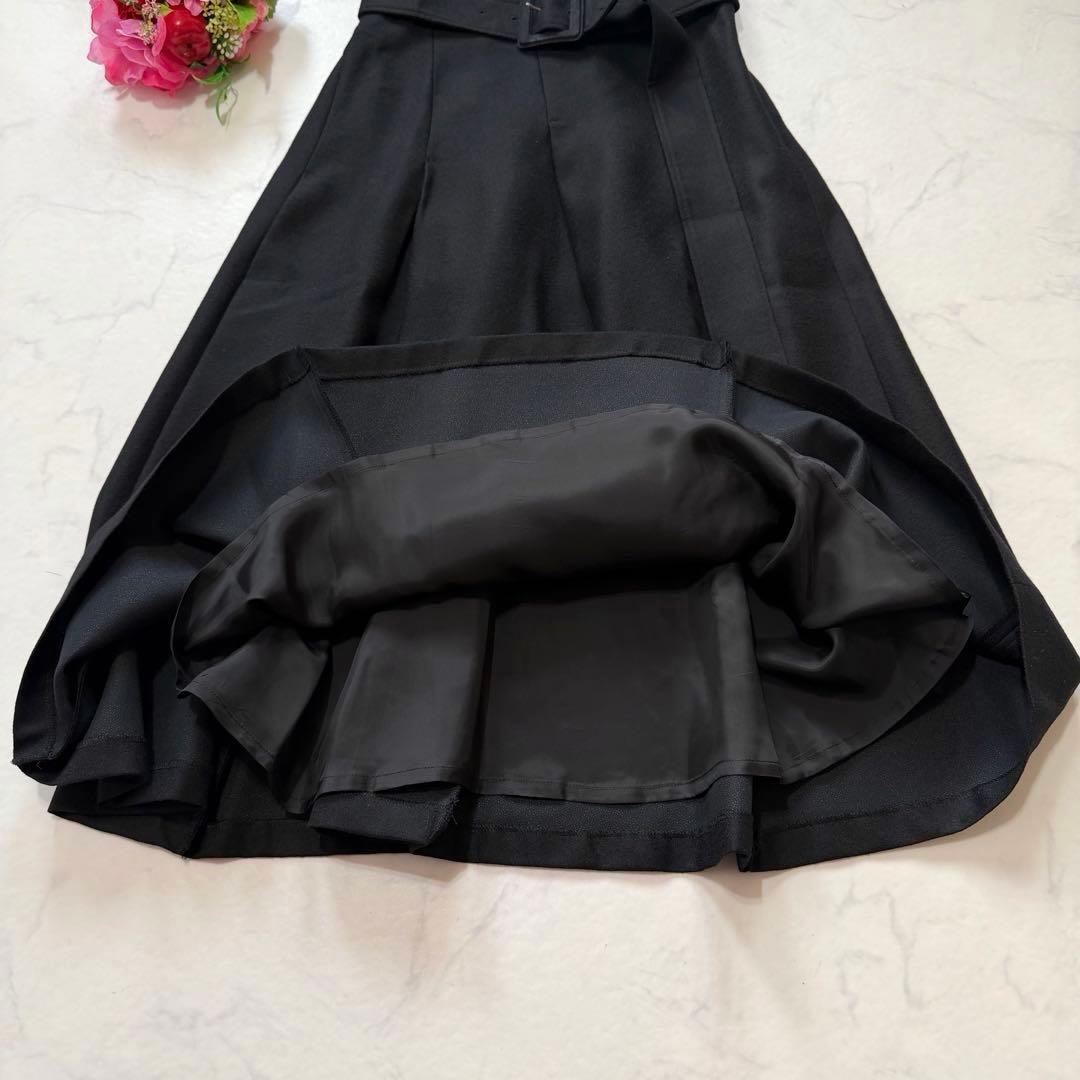 極美品☆ADORE アドーア　ウールアムンゼンフレアースカート　ベルト付き　36