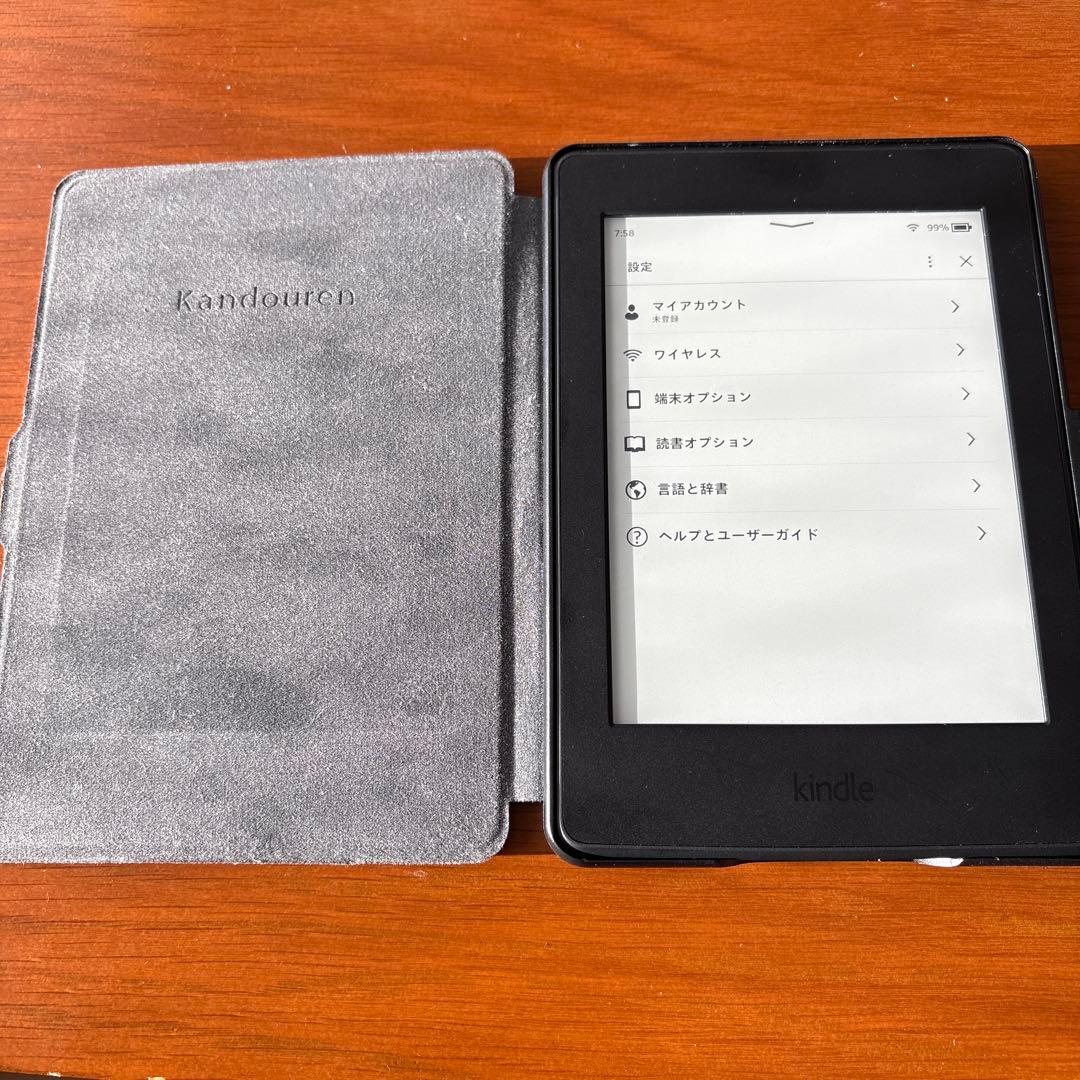 美品 Kindle Paperwhite 第7世代 4GB ケース付き 広告あり