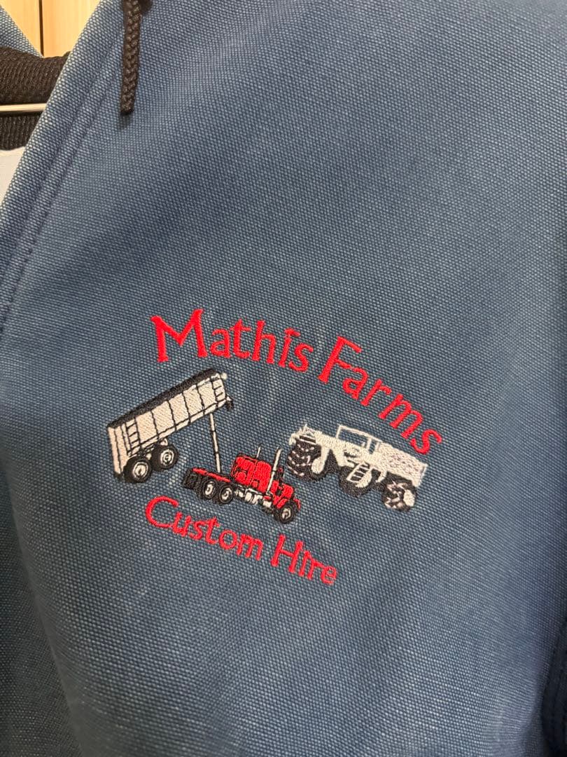 Carhartt アクティブジャケット Mathis Farms刺繍