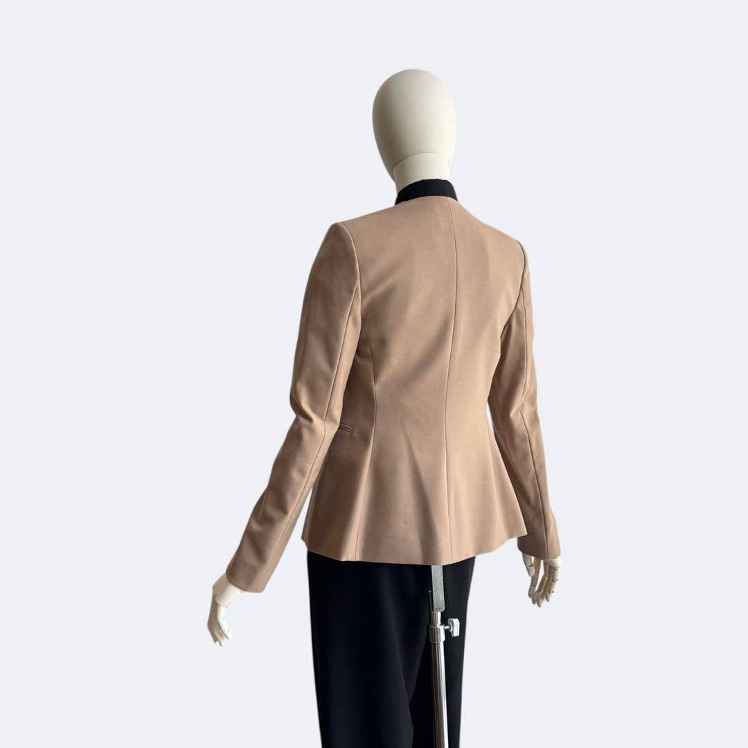 【タグ付き】定価5万セオリー ノーカラージャケット 00 ベージュ
