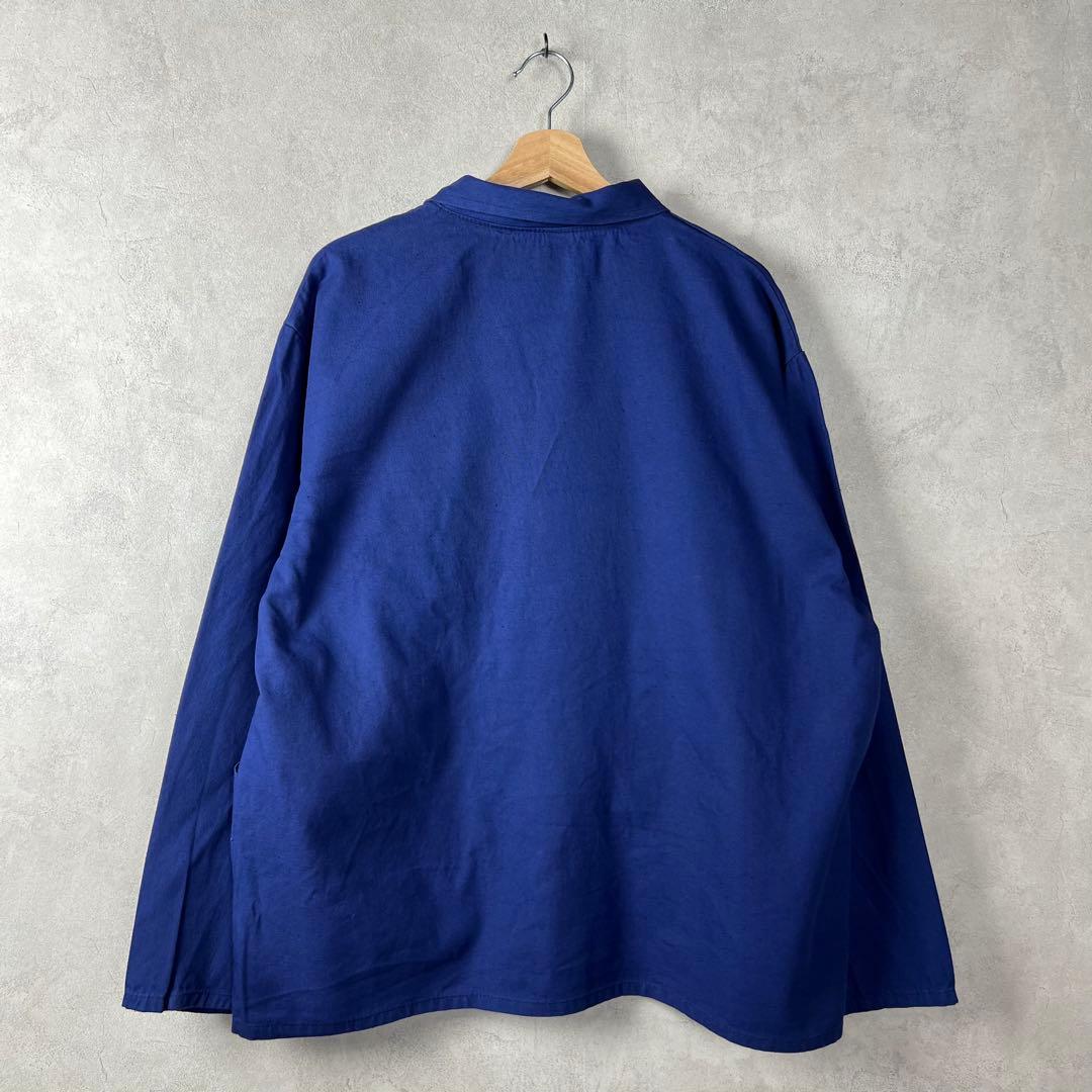 ユーロワーク カバーオール ワークジャケット チェコ 54 紺色 vintage