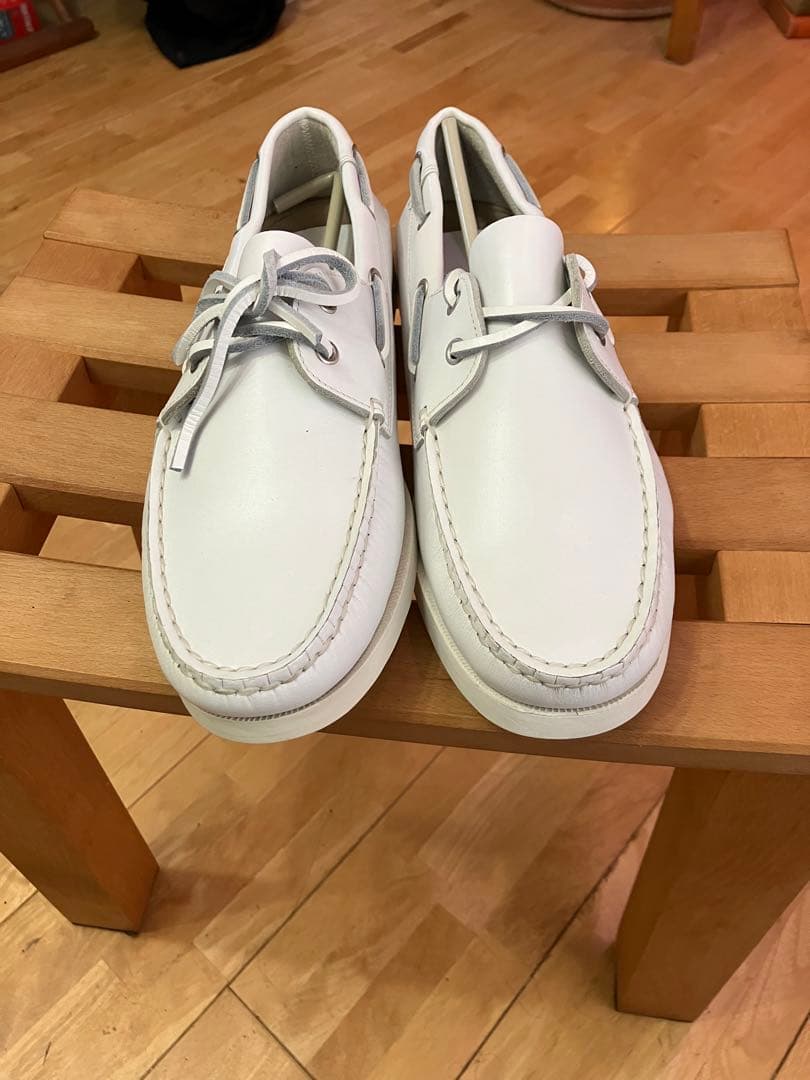 TOP-SIDER/トップサイダー/デッキシューズ/モカシン/ホワイト/新品