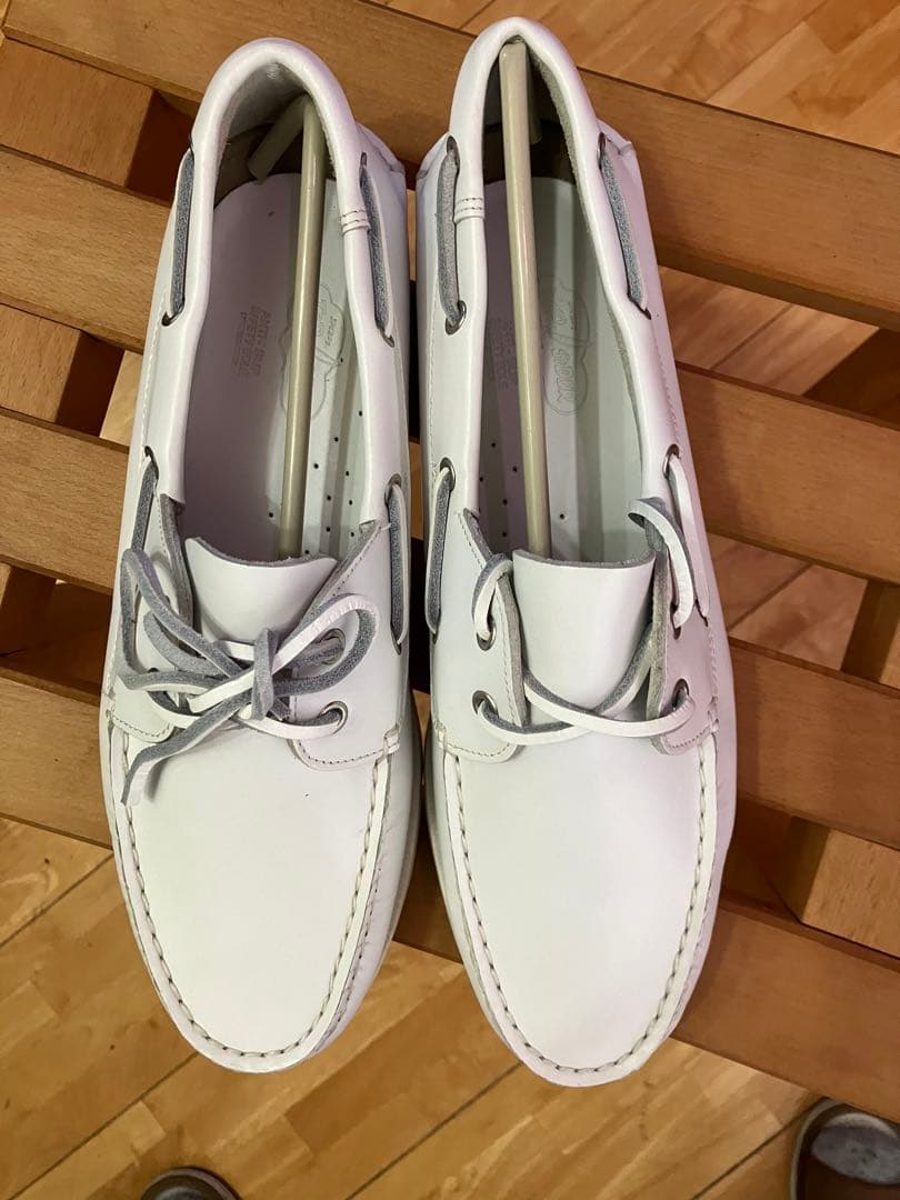 TOP-SIDER/トップサイダー/デッキシューズ/モカシン/ホワイト/新品