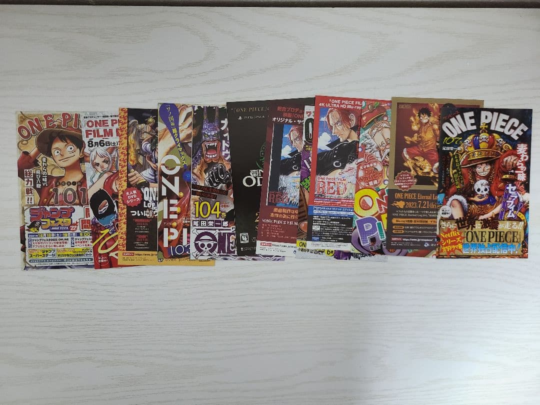 ワンピース　1巻～112巻　コミックスニュース　ジャンパラ　ジャンコミ　チラシ