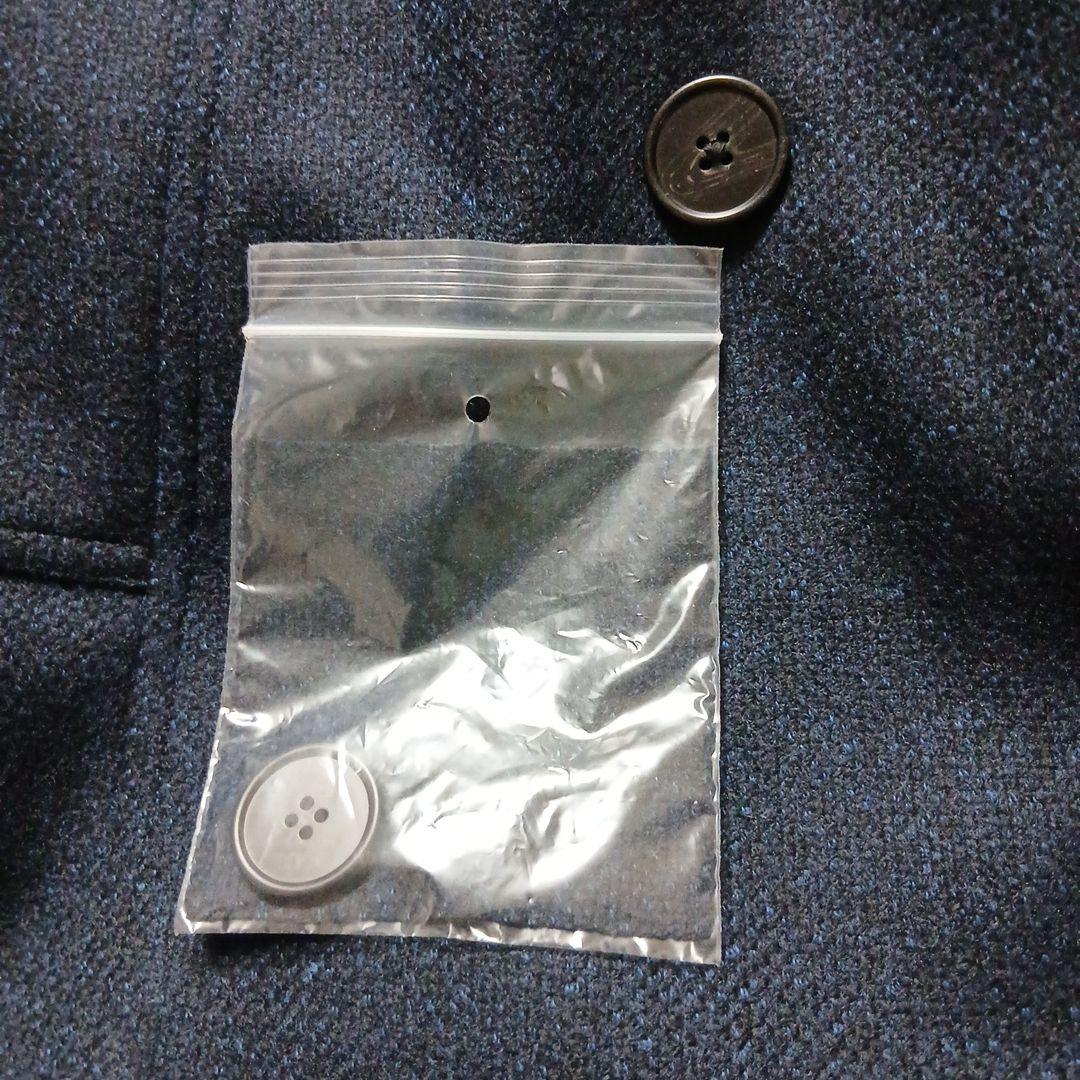 新品　ロングコート　ヒルトン　カシミヤ混　ネイビー　Mサイズ