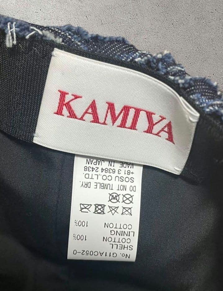 KAMIYA WAVE DENIM CAP　インディゴ デニム　美品