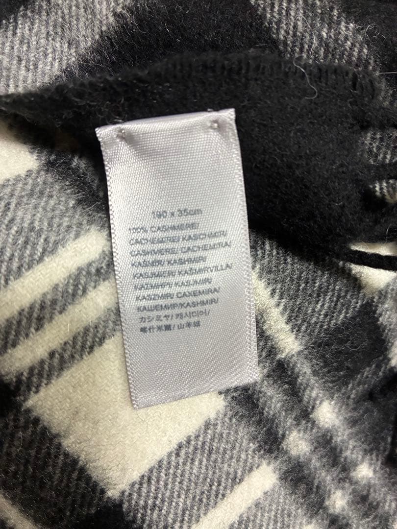 美品 ジョンストンズ カシミヤ100％ 中判ストール