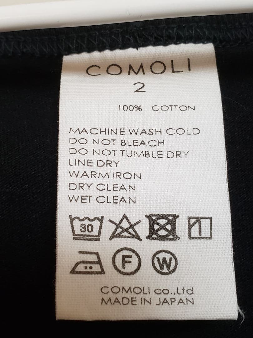 24SS COMOLI サープラスタンクトップ 黒 2