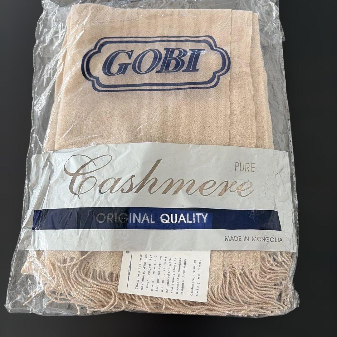 GOBI 100%カシミヤ ストール ベージュ