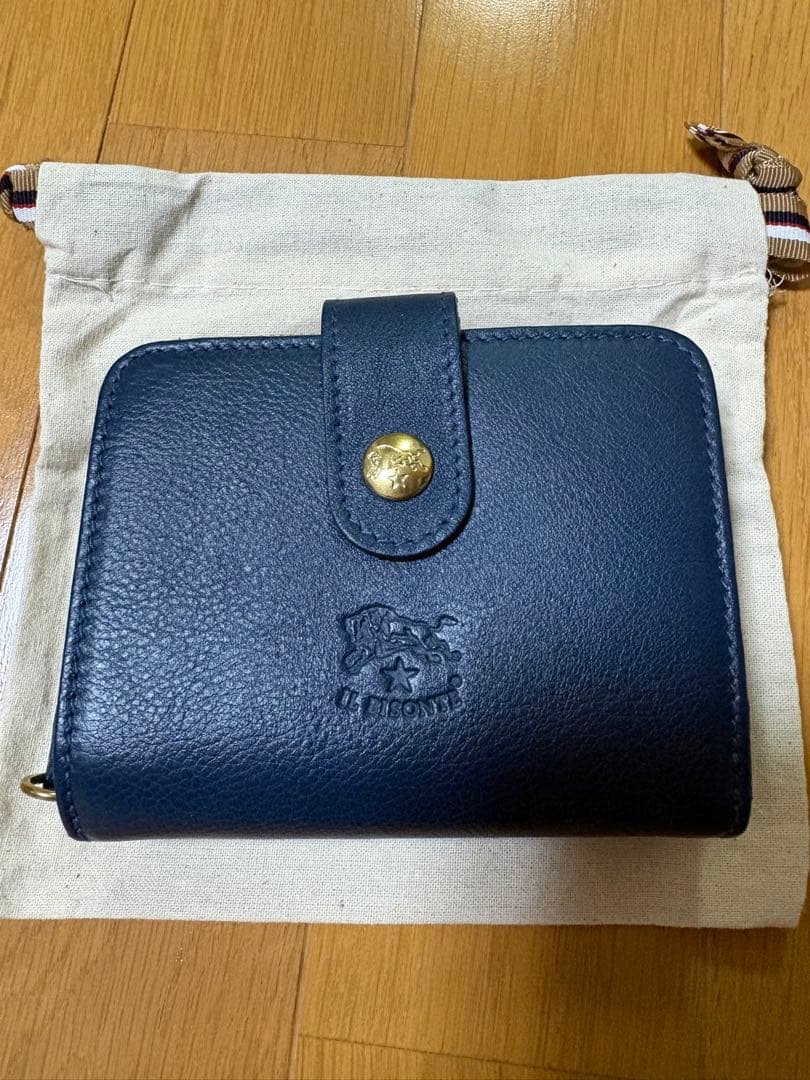 新品未使用　イルビゾンテ　二つ折り財布　ラウンドファスナー　IL BISONTE