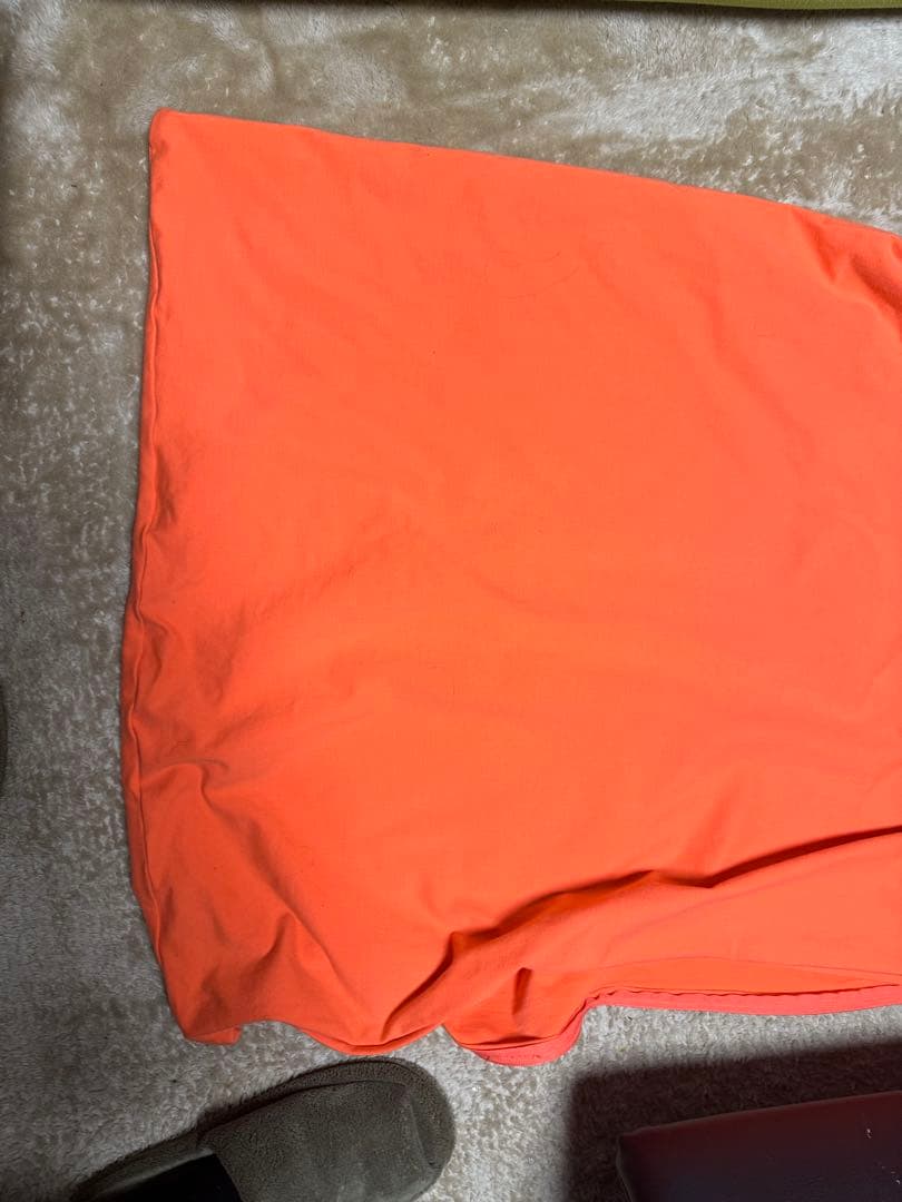 (正規品・洗濯済み)Yogibo Max キャロットオレンジ　カバー使用期間半年