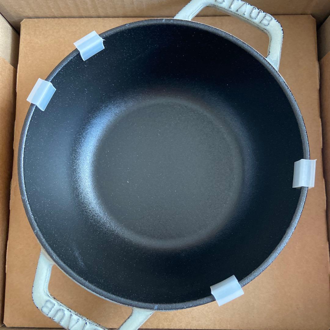STAUB ワナベ16cm スノーフレーク　カンパーニュ