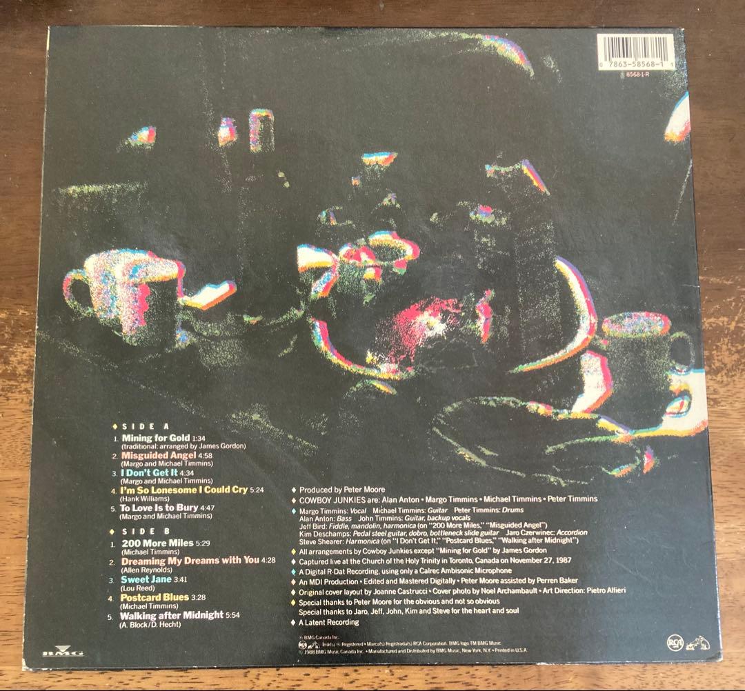 ◾️高音質️USオリジナル盤■COWBOY JUNKIES / カウボーイジャンキ