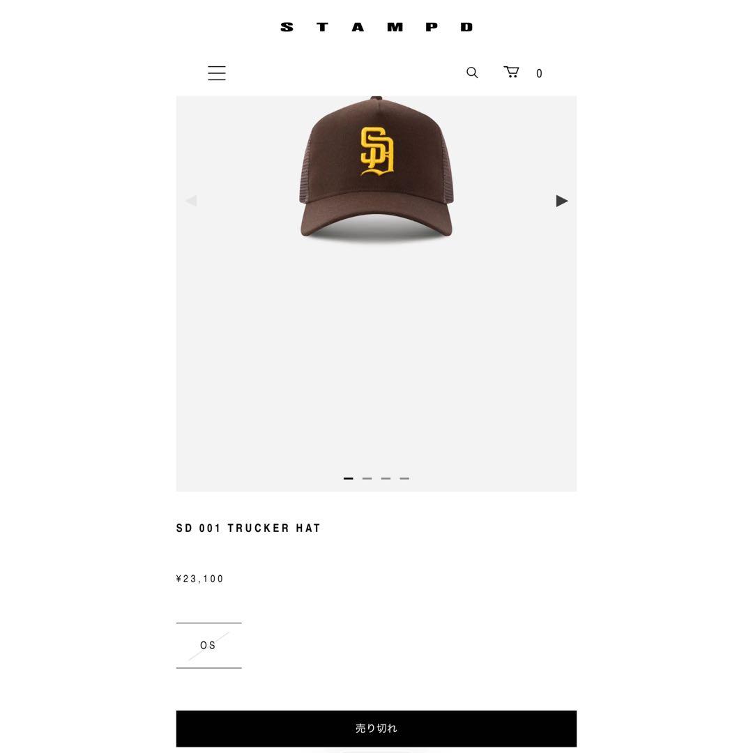 《希少/完売》STAMPD SD 001 TRUCKER HAT