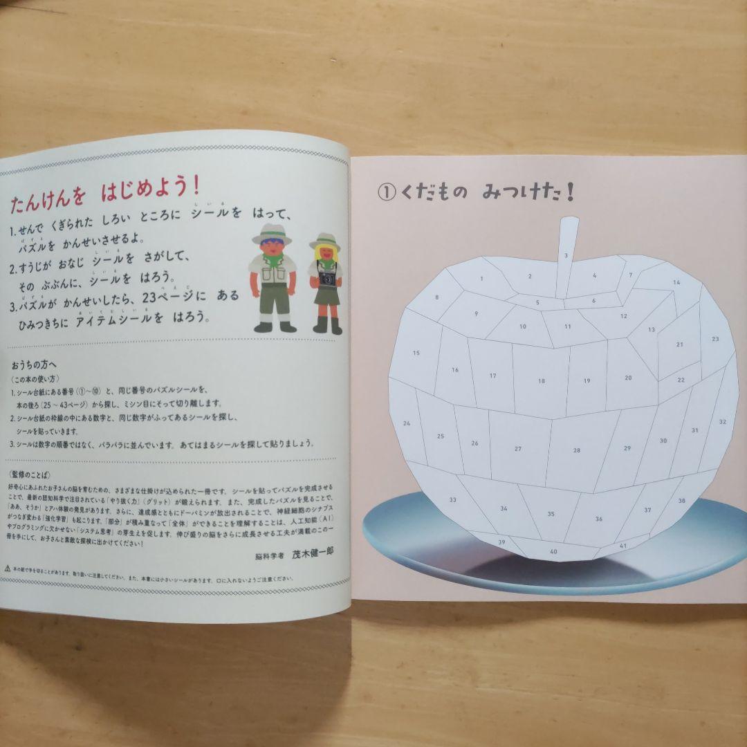 知育シールパズル&ふしぎなせかい&タイムトラベル&なぞのおうこく 4冊セット