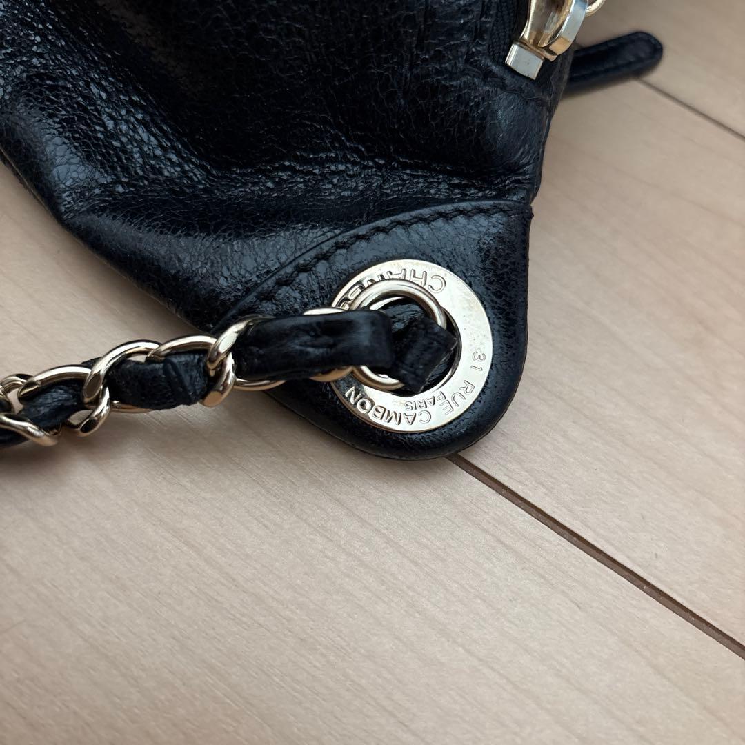 CHANEL ボディバッグ ウエストバッグ　美品　黒