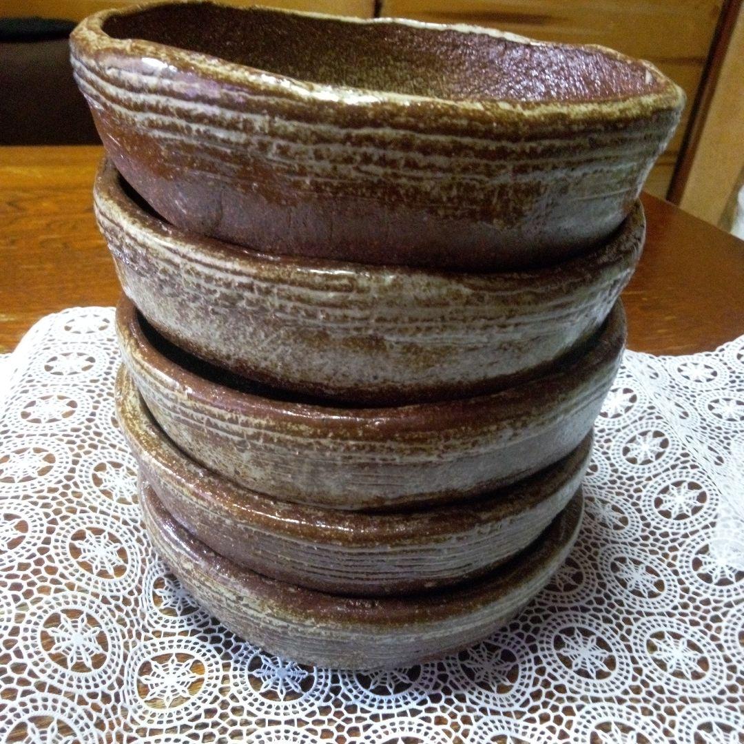 信楽焼文五郎窯陶器皿 5枚セット