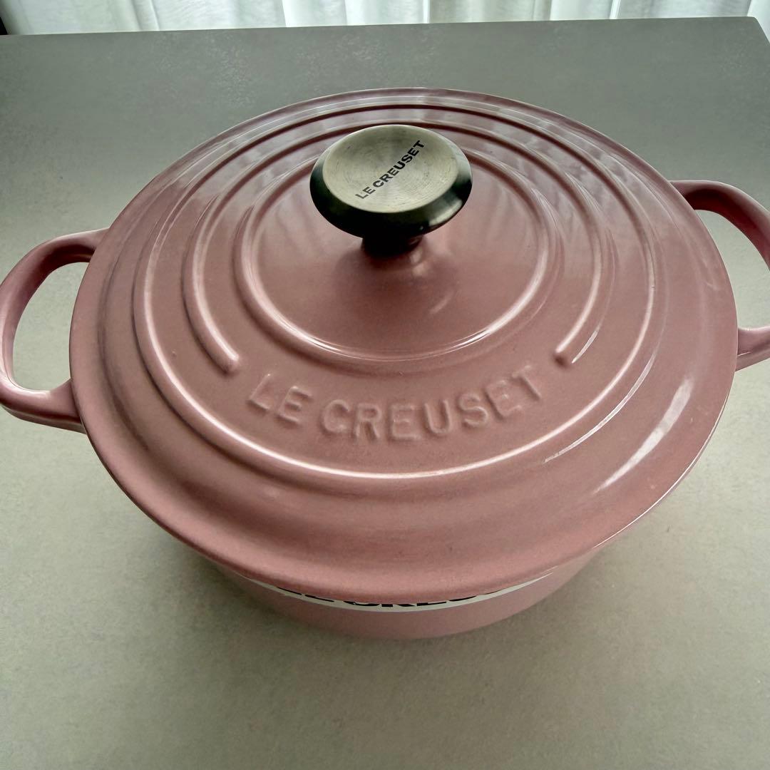 LE CREUSET ルクルーゼ 両手鍋 ココットロンド 20cm ピンク